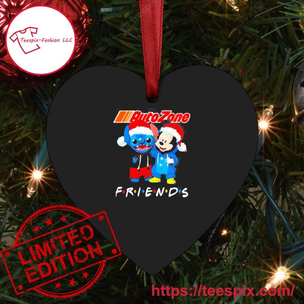 Stitch And Mickey Mouse Auto Zone Friends Merry Christmas Ornament Custom Name Heart.jpg