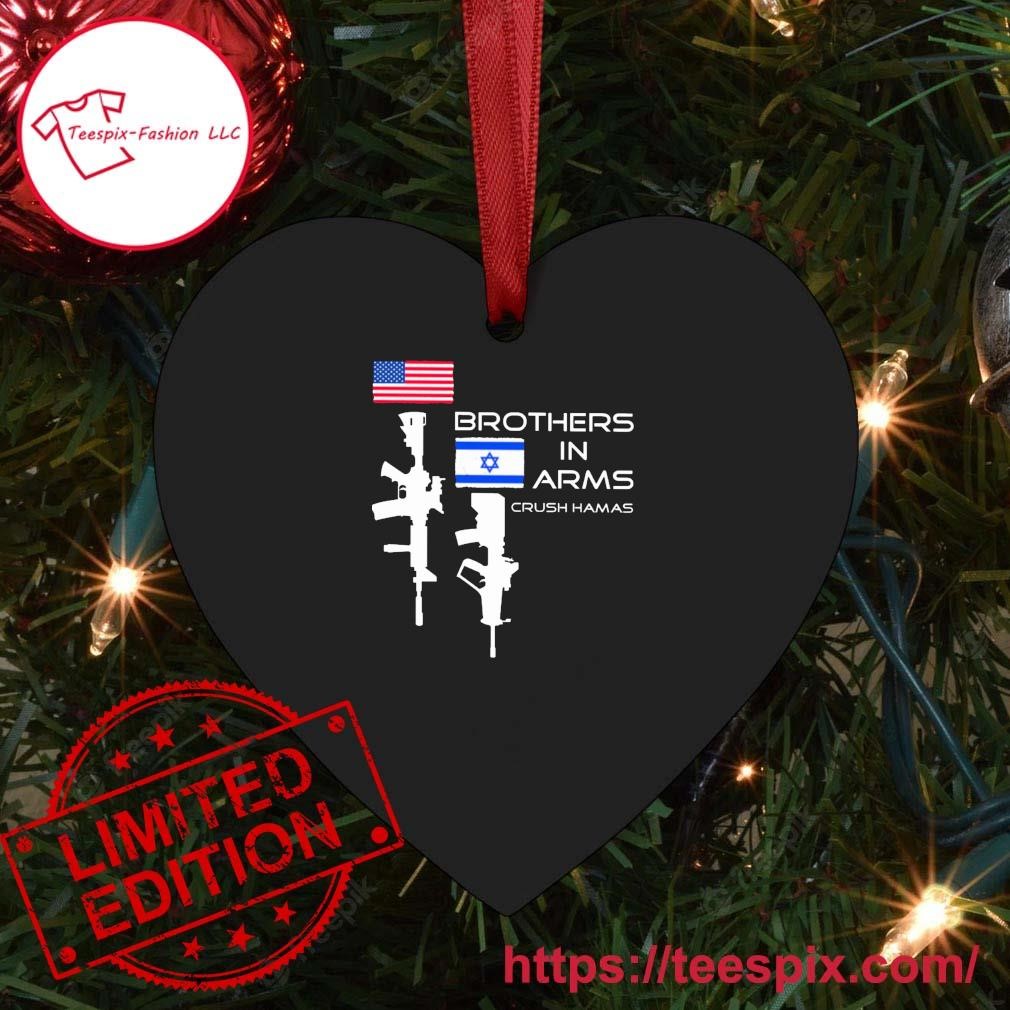 Crush Hamas Brothers In Arms Guns Ornament Custom Name Teespix