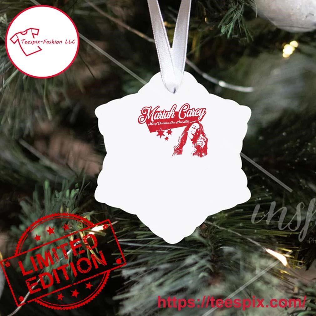 Mariah Carey Merry Christmas Ornament Custom Name Teespix Store