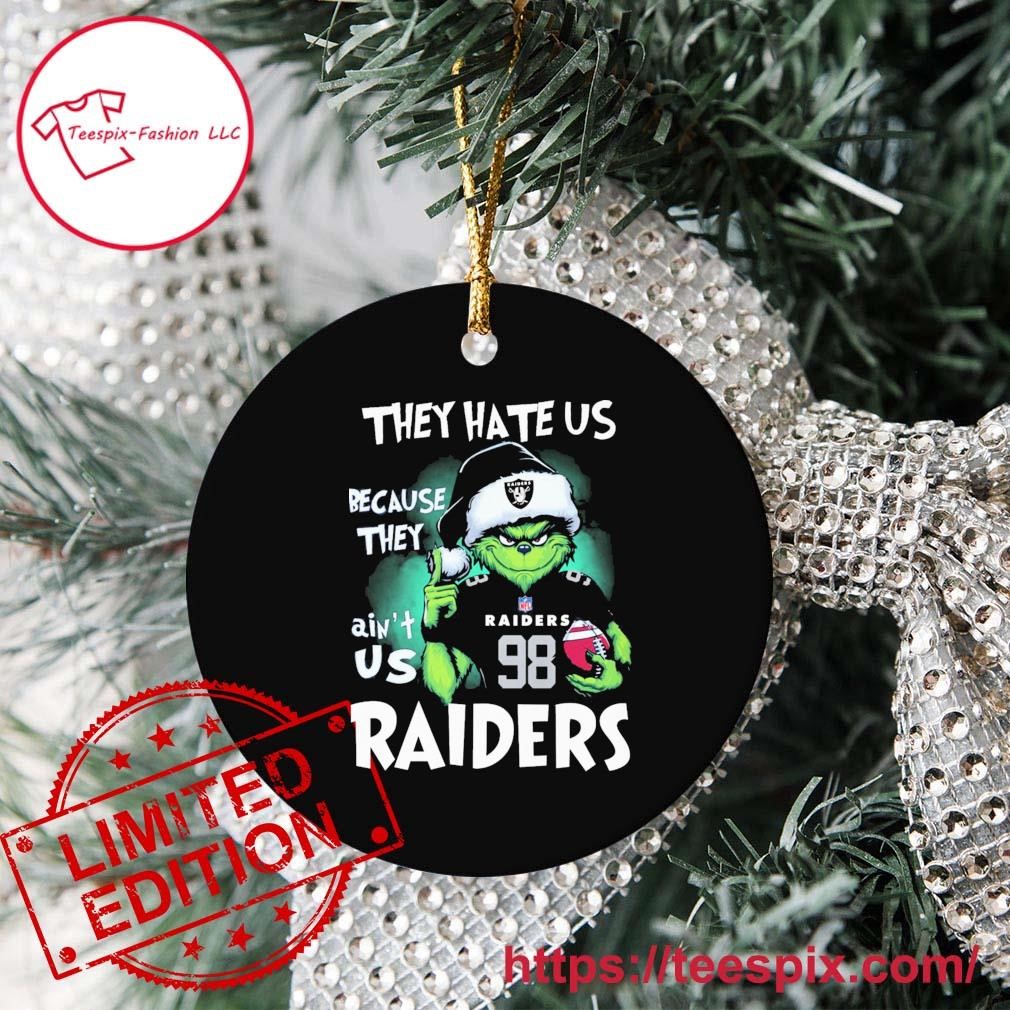 Official Las Vegas Raiders Christmas Ornaments, Raiders