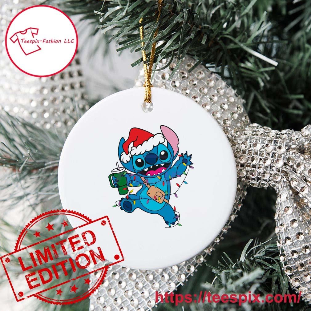 Stitch Christmas Lights Stanley Ornament Custom Name - Teespix - Store  Fashion LLC
