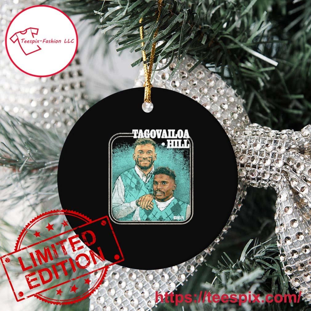 Tua Tagovailoa and Tyreek Hill Miami Dolphins Step Brothers Ornament Custom  Name - Teespix - Store Fashion LLC