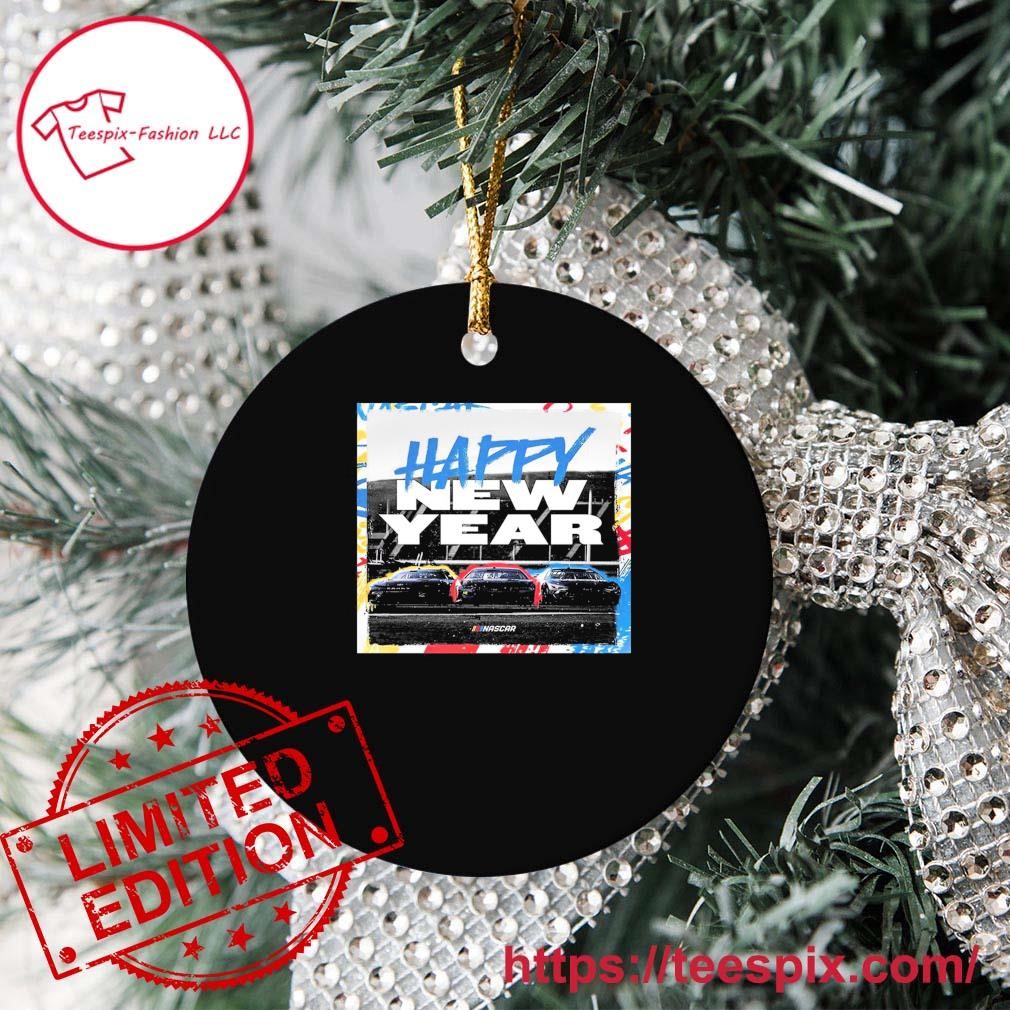 Happy New Year 2024 NASCAR Fans Ornament Custom Name Teespix Store