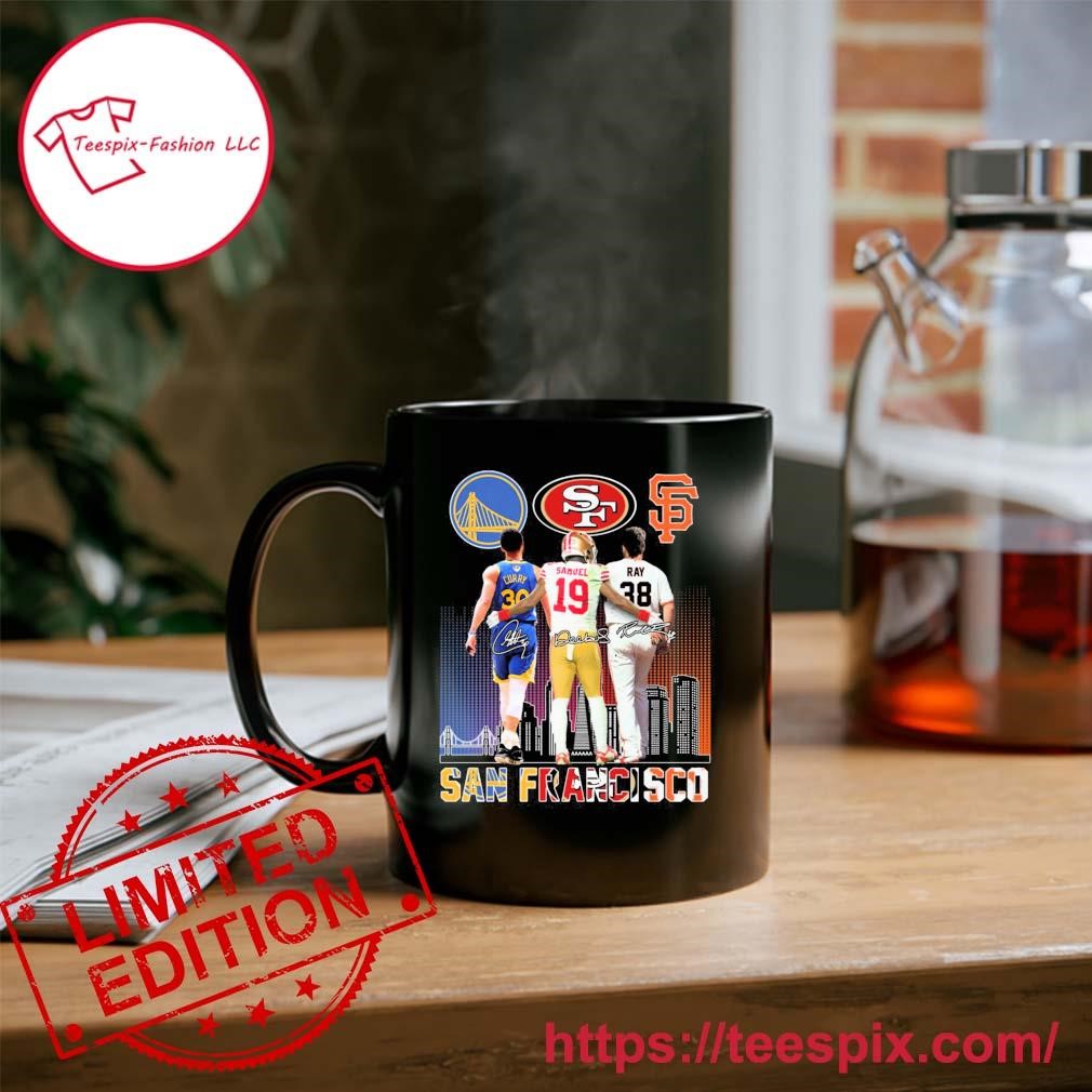 Stephen Curry Deebo Samuel And Ray San Francisco Sports Teams Signatures Mug Custom Name