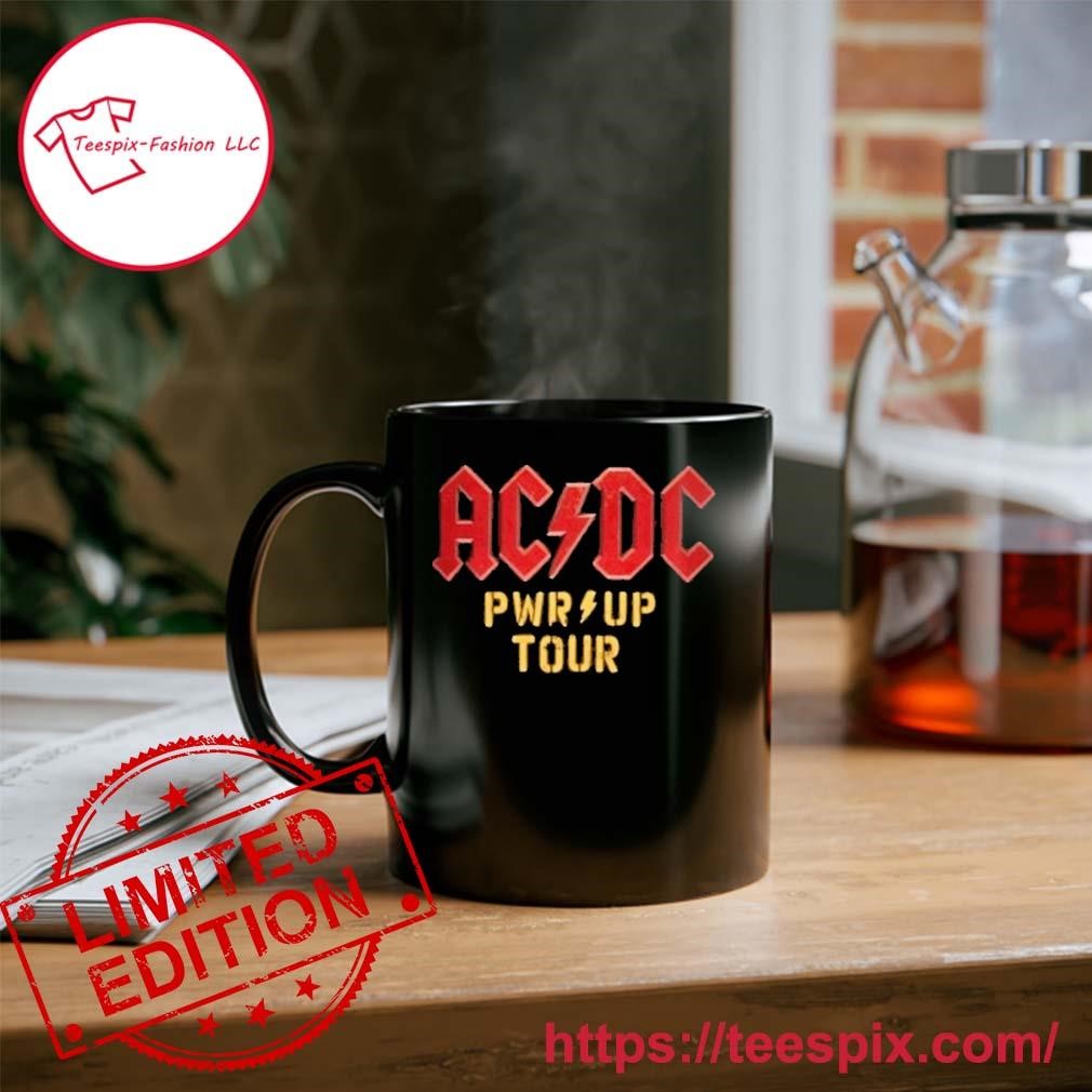 AC DC Pwr Up Tour 2024 Rock Band Logo Mug Custom Name
