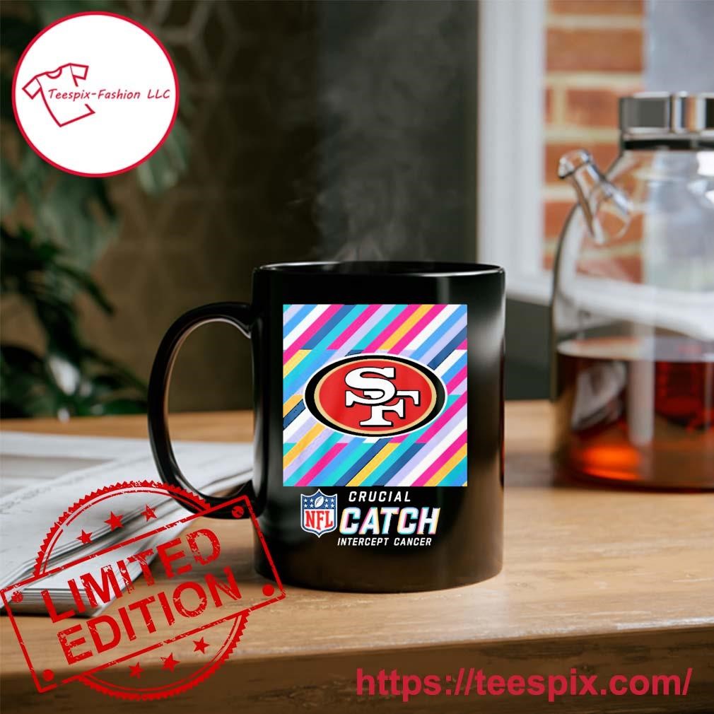 San Francisco 49ers NFL Crucial Catch Intercept Cancer 2024 Mug Custom Name