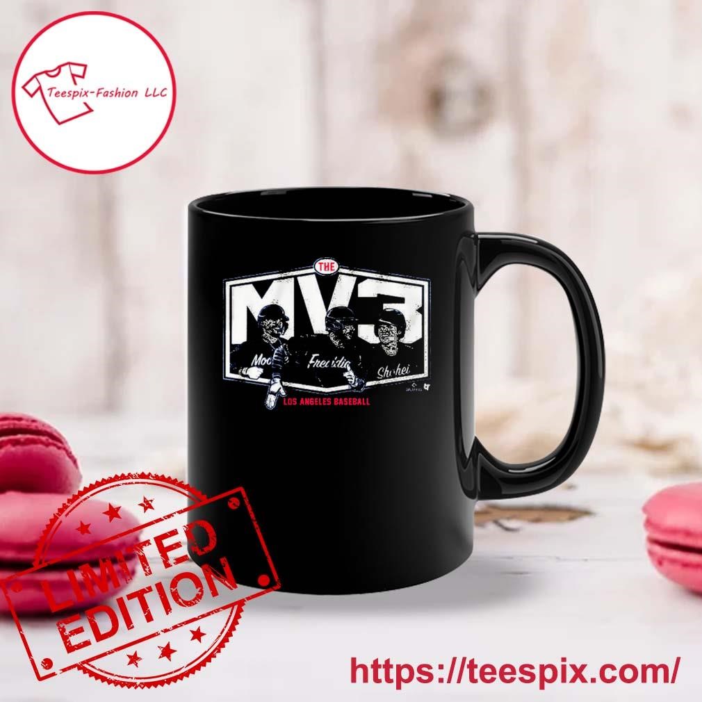 Shohei Ohtani, Mookie Betts, & Freddie Freeman The MV3 Mug Custom Name Mug black.jpg