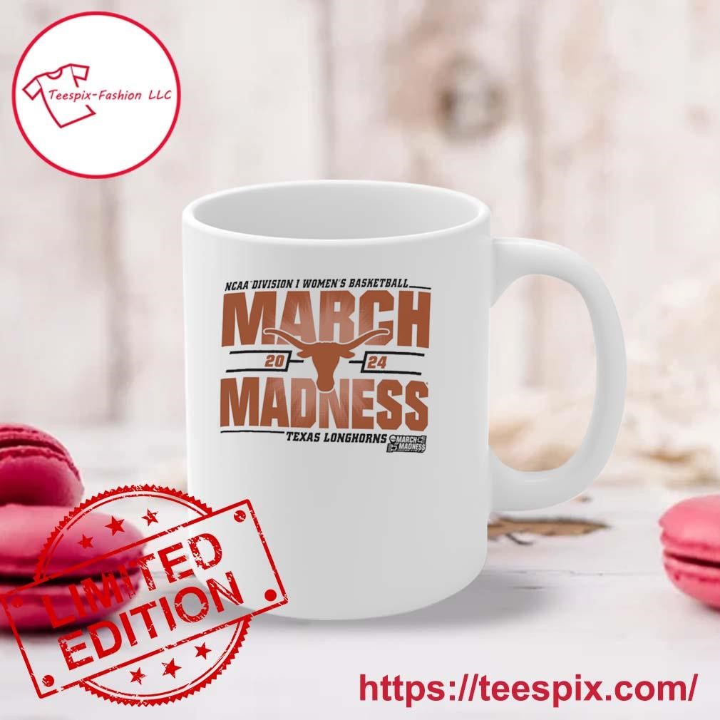 Texas Longhorns Basketball 2024 NCAA Tournament Road To March Madness Mug Custom Name Mug white.jpg