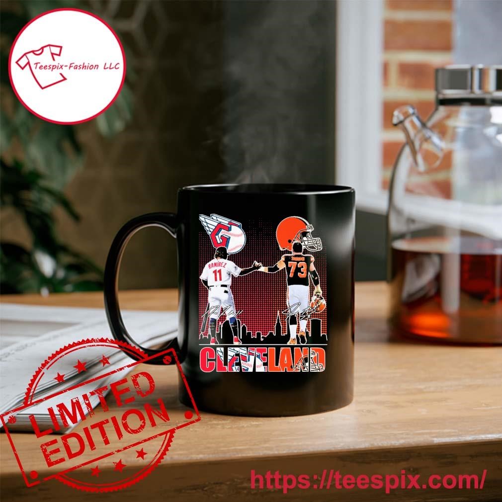 Cleveland Sports Teams Jose Ramirez And Joe Thomas Signatures Mug Custom Name