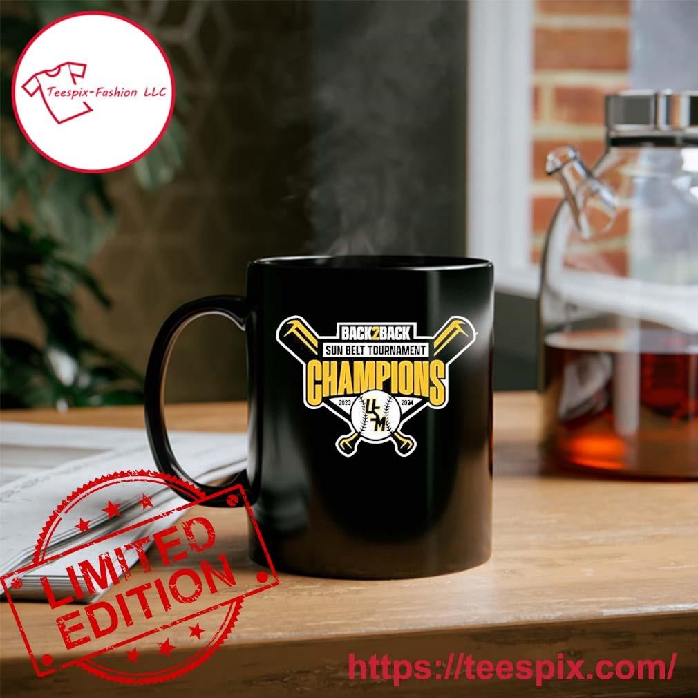 Back 2 Back Sun Belt Baseball Tournament Champions USM Eagles Mug, Tumbler Custom Name