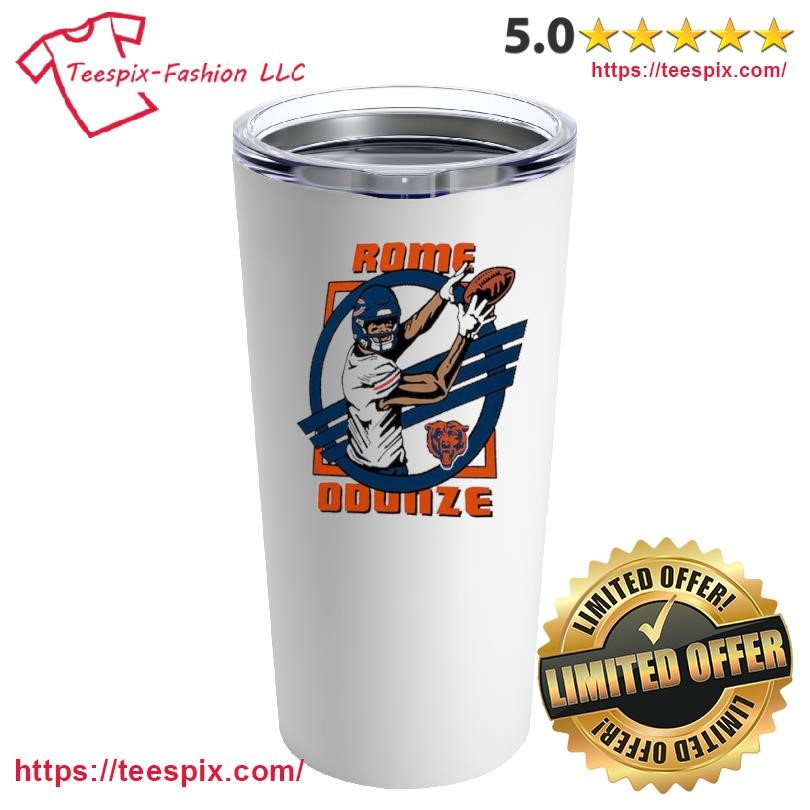 Chicago Bears Caricature Player Mug, Tumbler Custom Name White Custom Name Mug and Tumbler.png