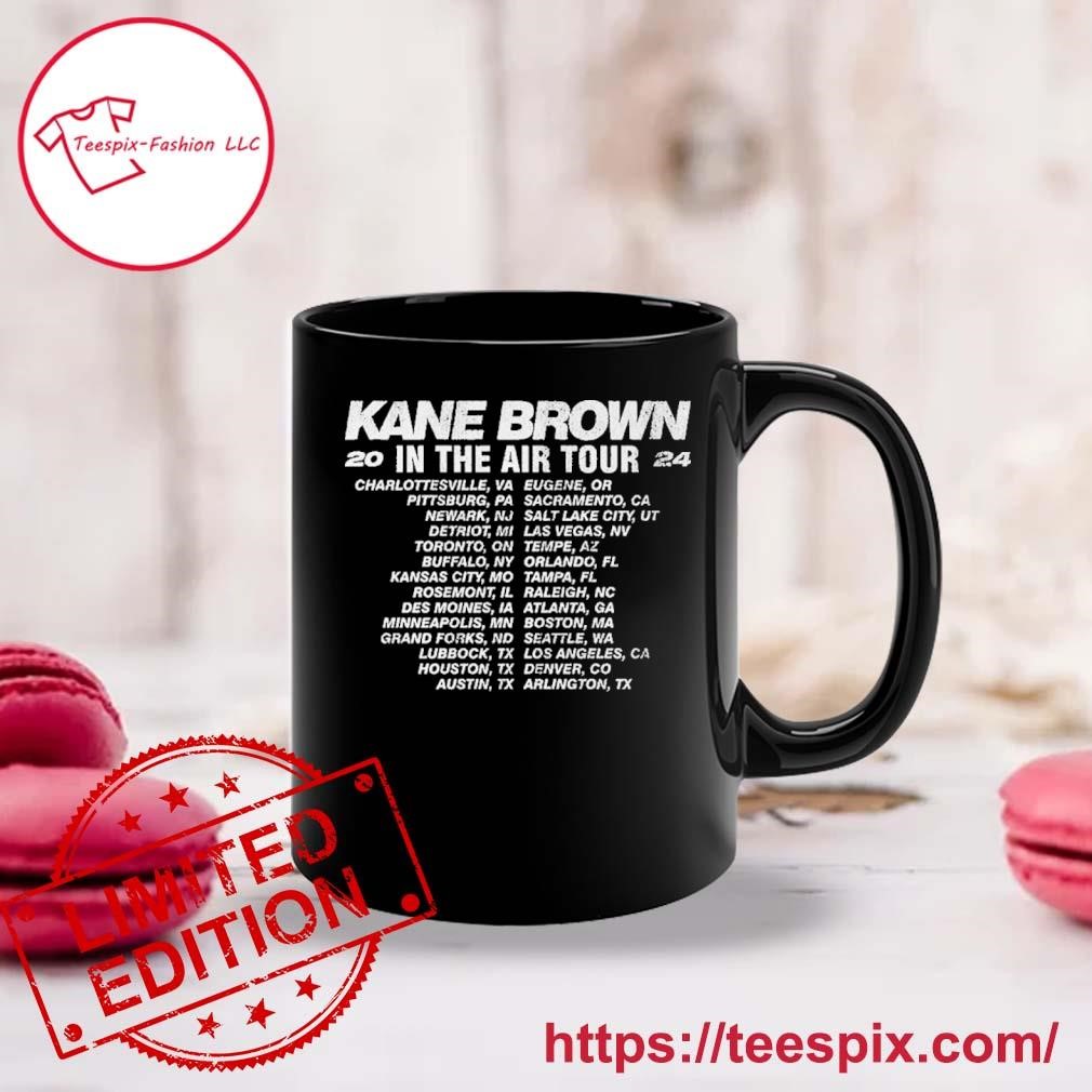 Official Kane Brown In The Air Tour 2024 Schedule Mug Custom Name Mug black.jpg