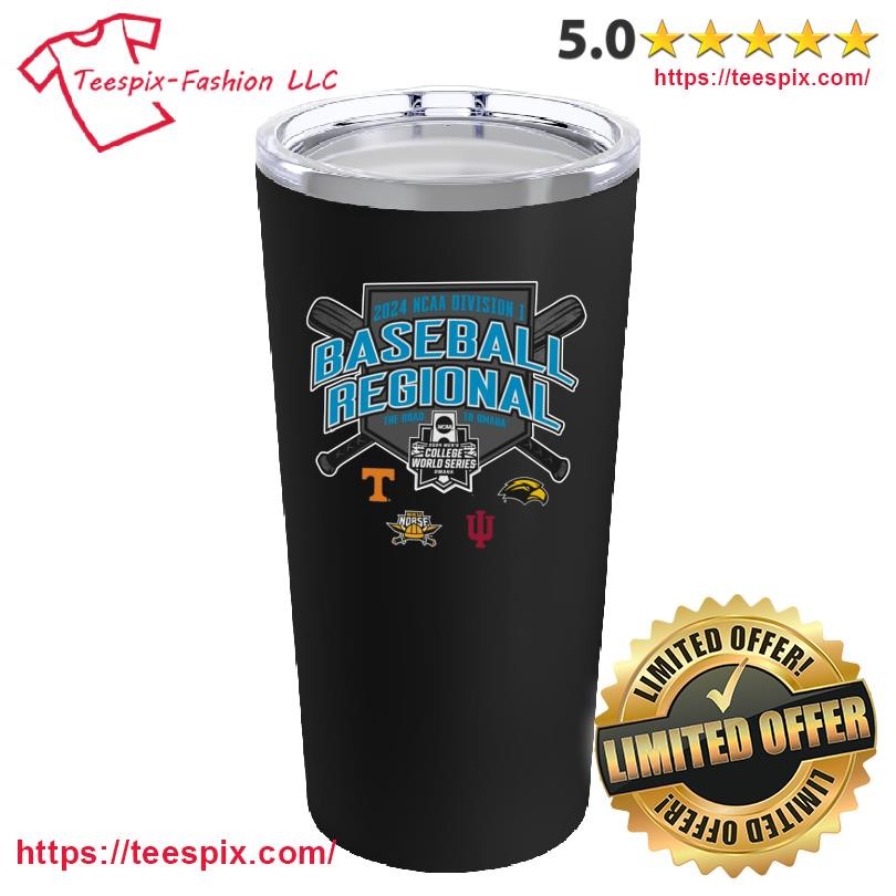 Tennessee Regional 2024 NCAA Division I Baseball Championship Mug, Tumbler Custom Name Black Custom Name Mug and Tumbler.png