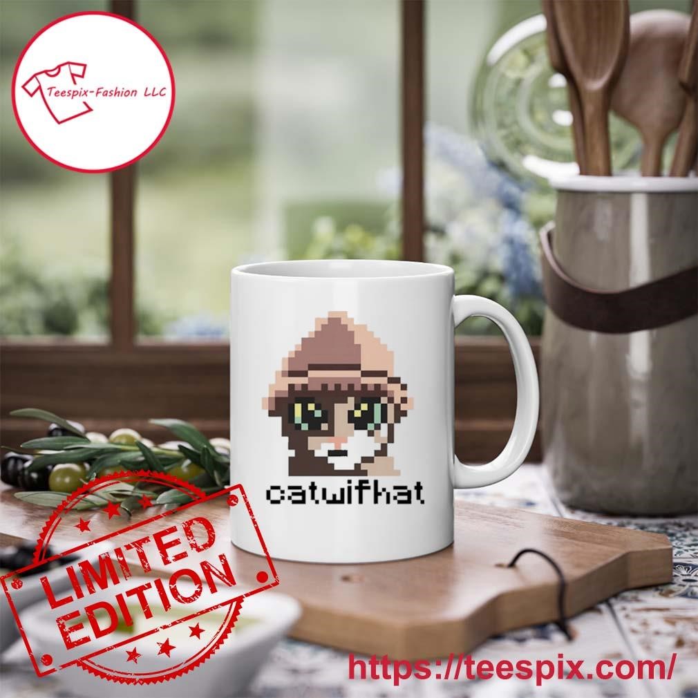 Catwifhatsolana Full Pixel Catwifhat Mug, Tumbler Personalized