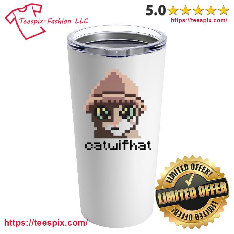 Catwifhatsolana Full Pixel Catwifhat Mug, Tumbler Personalized White Custom Name Mug and Tumbler.png