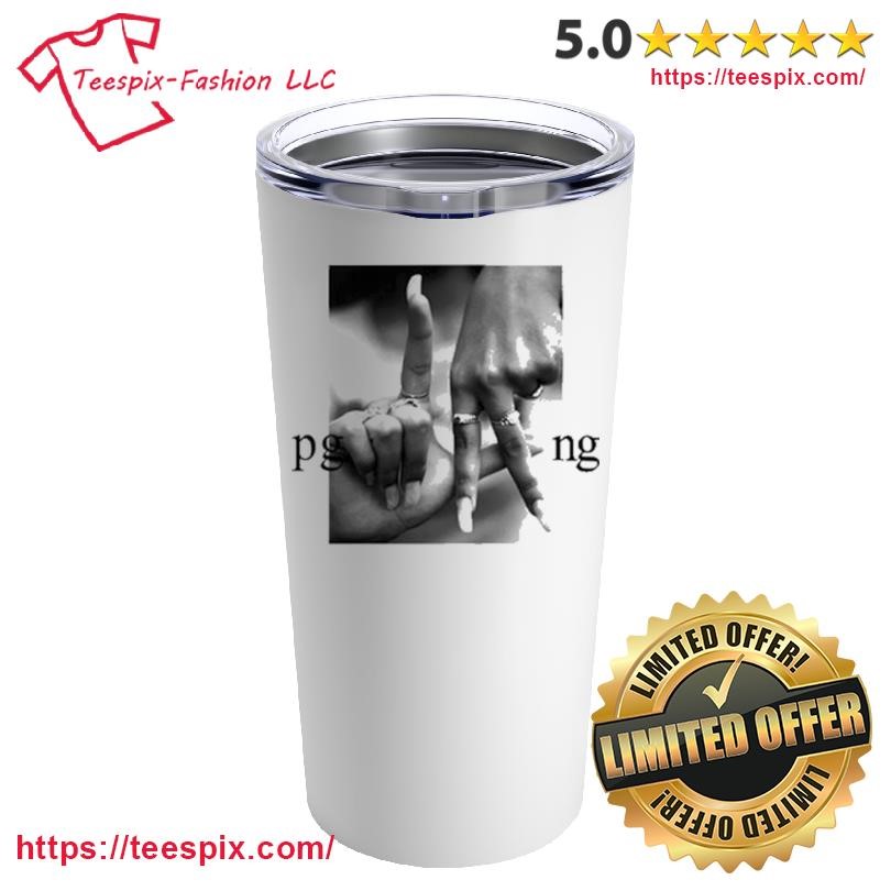 Kendrick Lamar's Pglang Tee Mug, Tumbler Personalized White Custom Name Mug and Tumbler.png