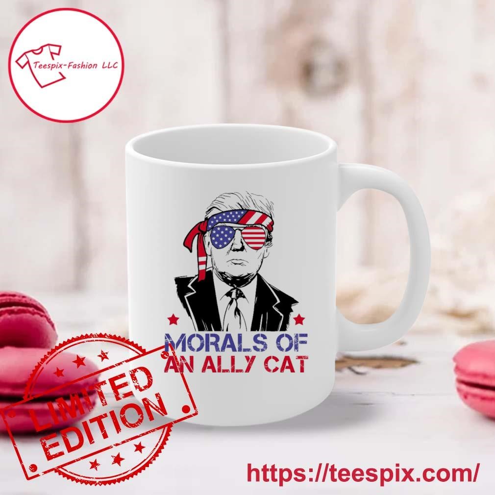 Morals Of An Ally Cat Trump Biden Debate T-Mug, Tumbler Personalized Mug white.jpg