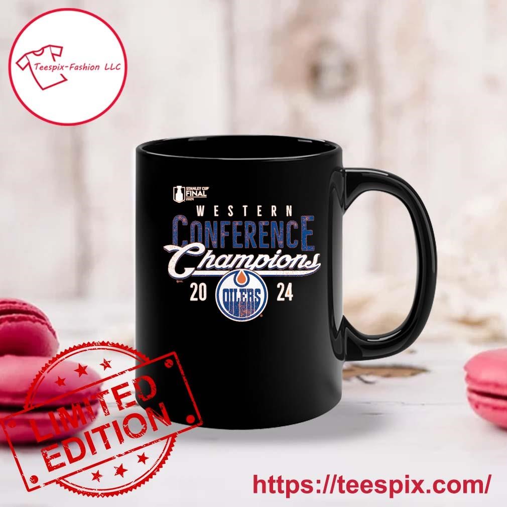 Stanley Cup Final Edmonton Oilers 2024 Western Conference Champions Mug, Tumbler Personalized Mug black.jpg