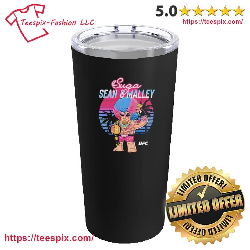 UFC Sean O'Malley BIG SHOTS Palm Trees Mug, Tumbler Personalized Black Custom Name Mug and Tumbler.png