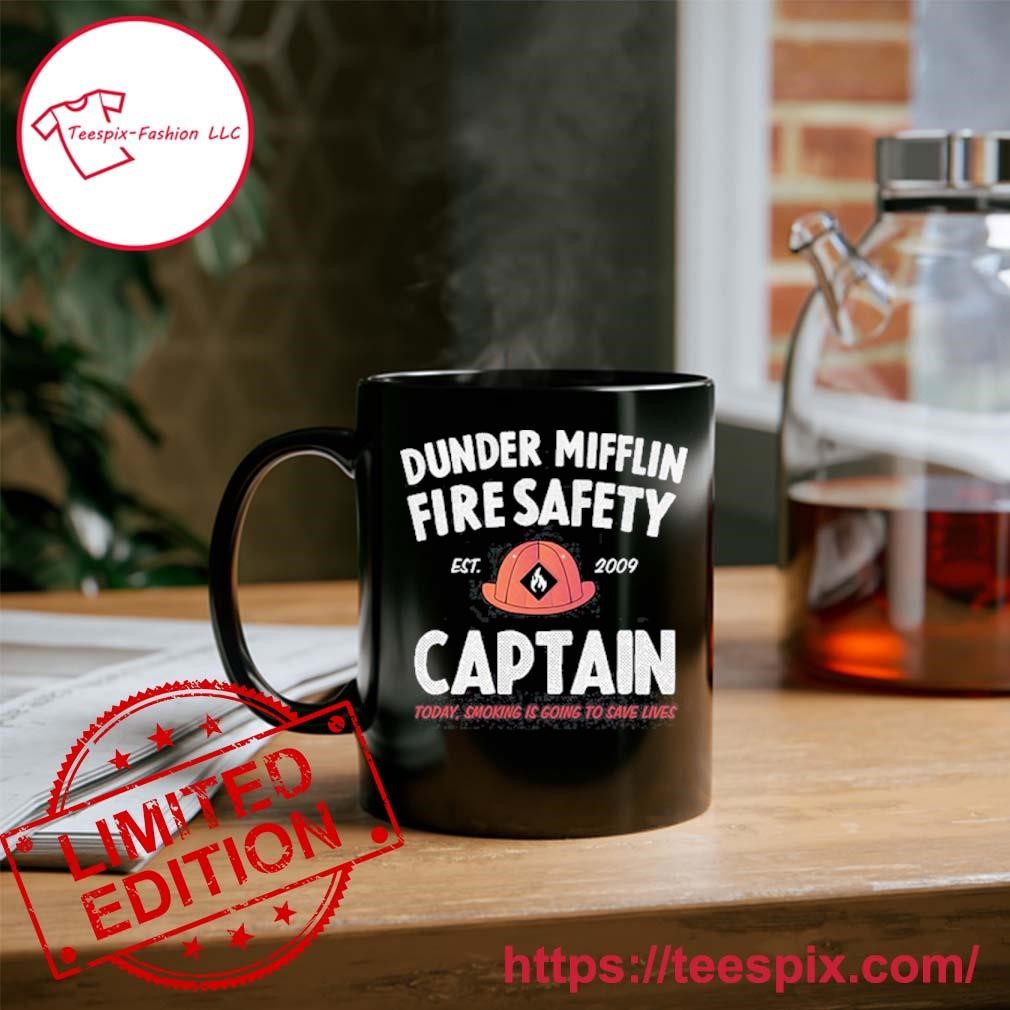 Dunder Mifflin Fire Safety Captain Est.2009 Mug, Tumbler Personalized, Ornament