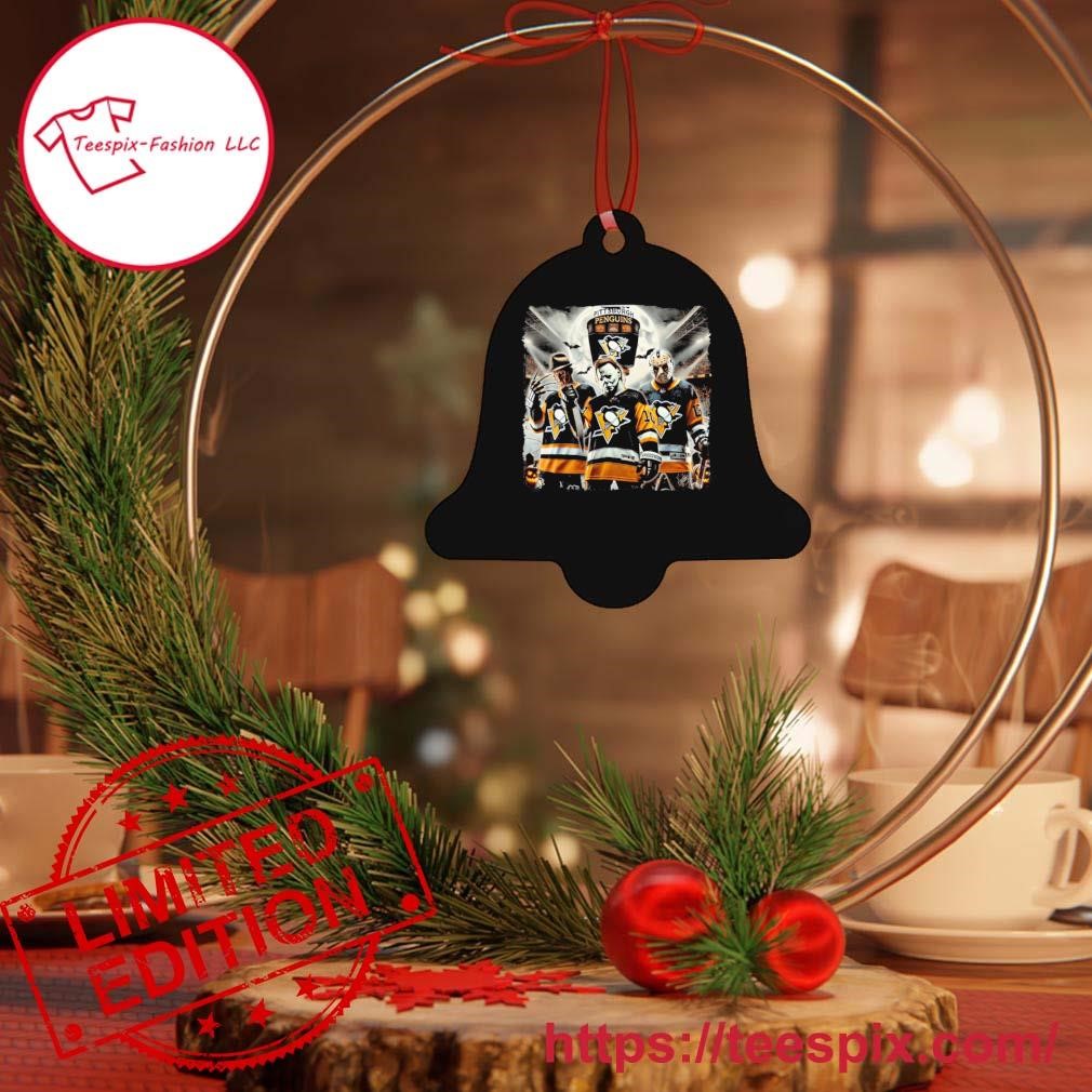 Horror Movie Pittsburgh Penguins Halloween 2024 Mug, Tumbler Personalized, Ornament Bell.jpg