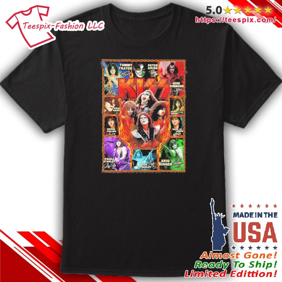 Kiss Guitar Band End Of The Road 2025 Shirt, v-neck tee