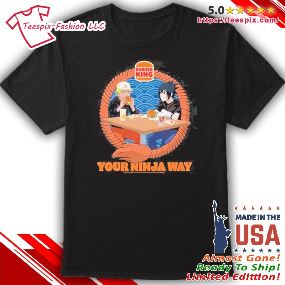 Naruto X Burger King T-Shirt, ladies tee, v-neck tee and