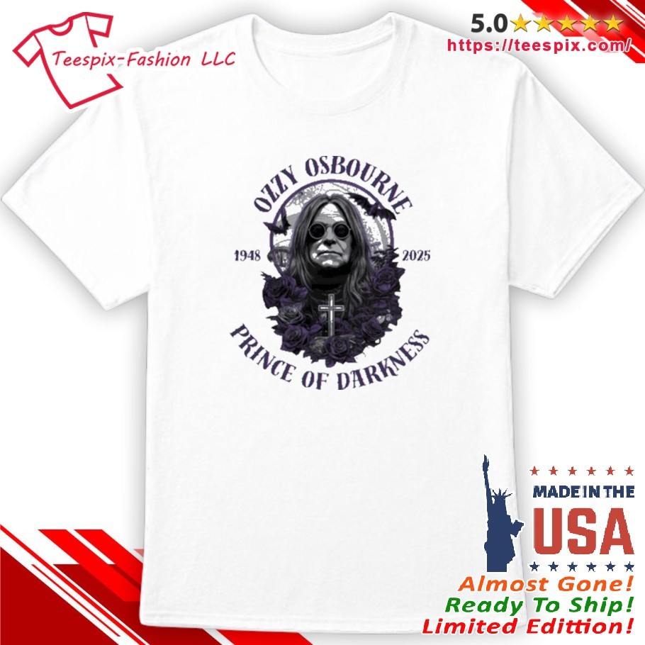 Ozzy Osbourne Memorial 1948-2025 Prince Of Darkness Shirt, v