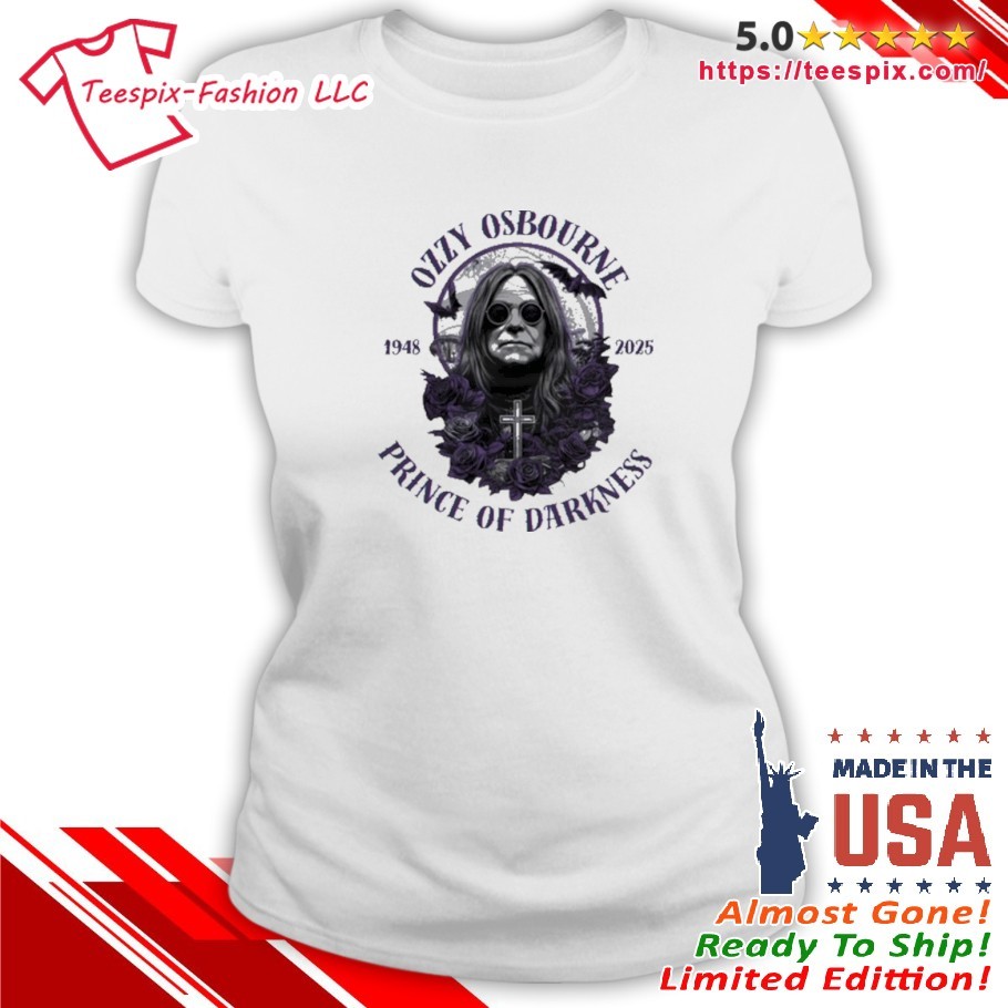 Ozzy Osbourne Memorial 1948-2025 Prince Of Darkness Shirt, v