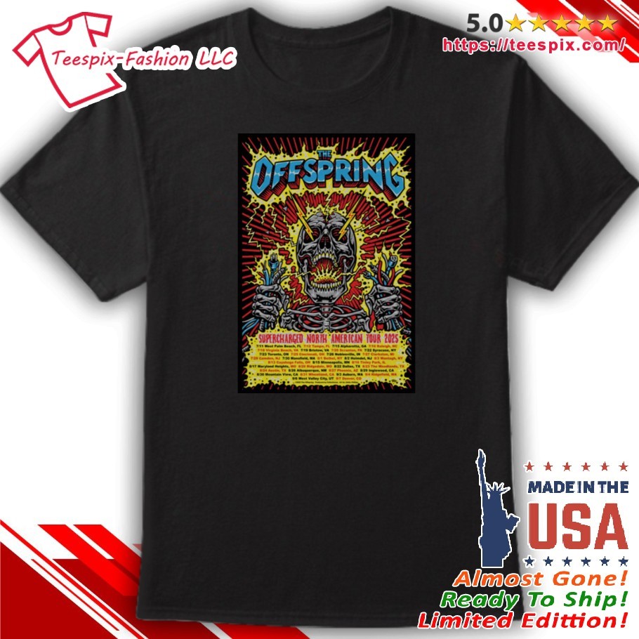 THE OFFSPRING 2025ツアーTシャツ「M」サイズ&ツアーフライヤー The Offspring 2025 North American Tour Shirt, hoodie