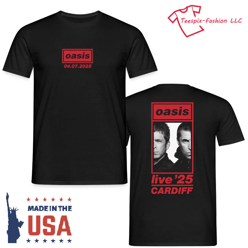 oasis ライブTシャツ CARDIFF 2025カーディフ Oasis live 2025 cardiff shirt, hoodie, sweater, long sleeve