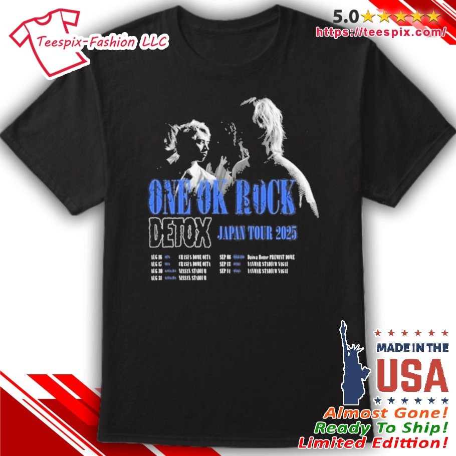 One Ok Rock Detox Japan Tour 2025 Dates Photo Shirt, ladies