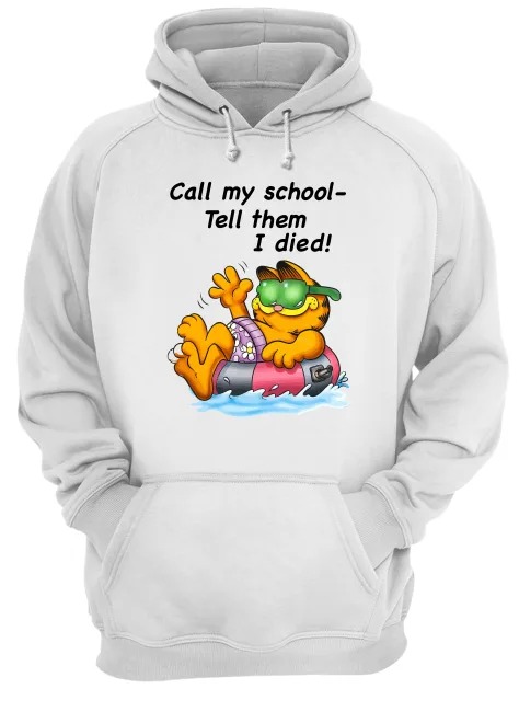 call my school garfield shirt