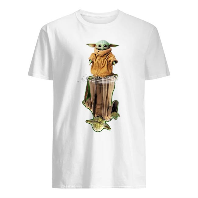 Baby yoda water reflection shirt Clearance