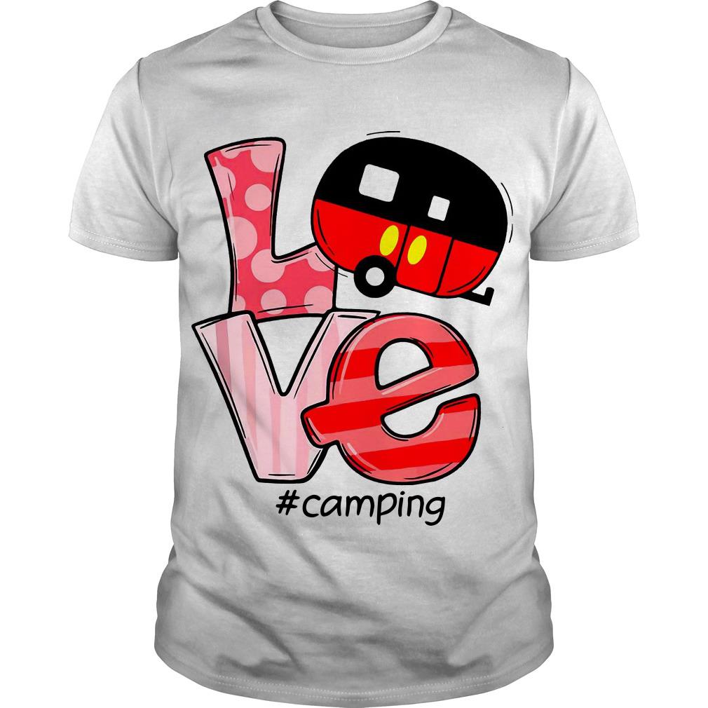 i love camping shirt