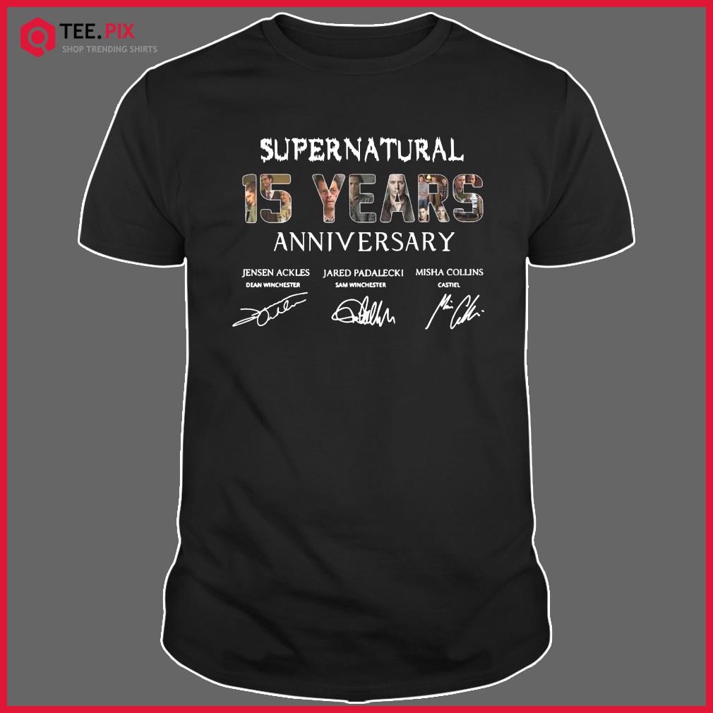 t shirt supernatural 15 years