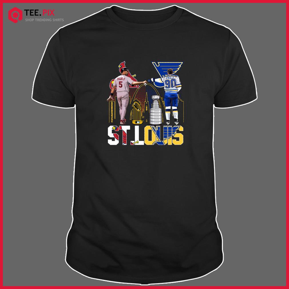 5 Pujols St Louis Cardinals And 90 O'reilly St.louis Blues Of St.louis  Sports Shirt - Teespix - Store Fashion LLC